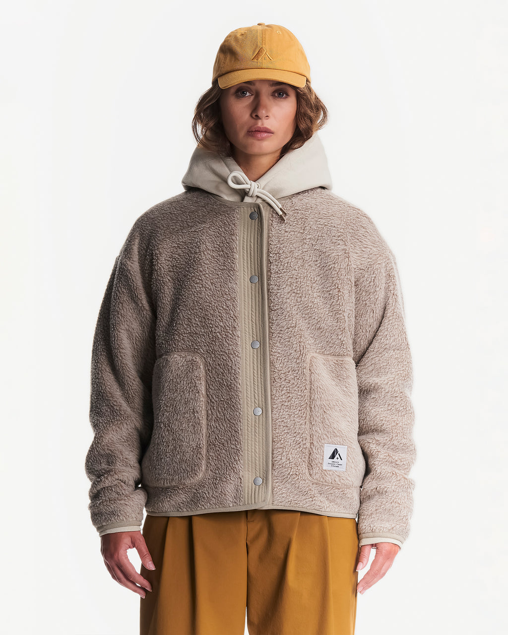 Cardigan Grizzly en polaire sherpa pour femmes