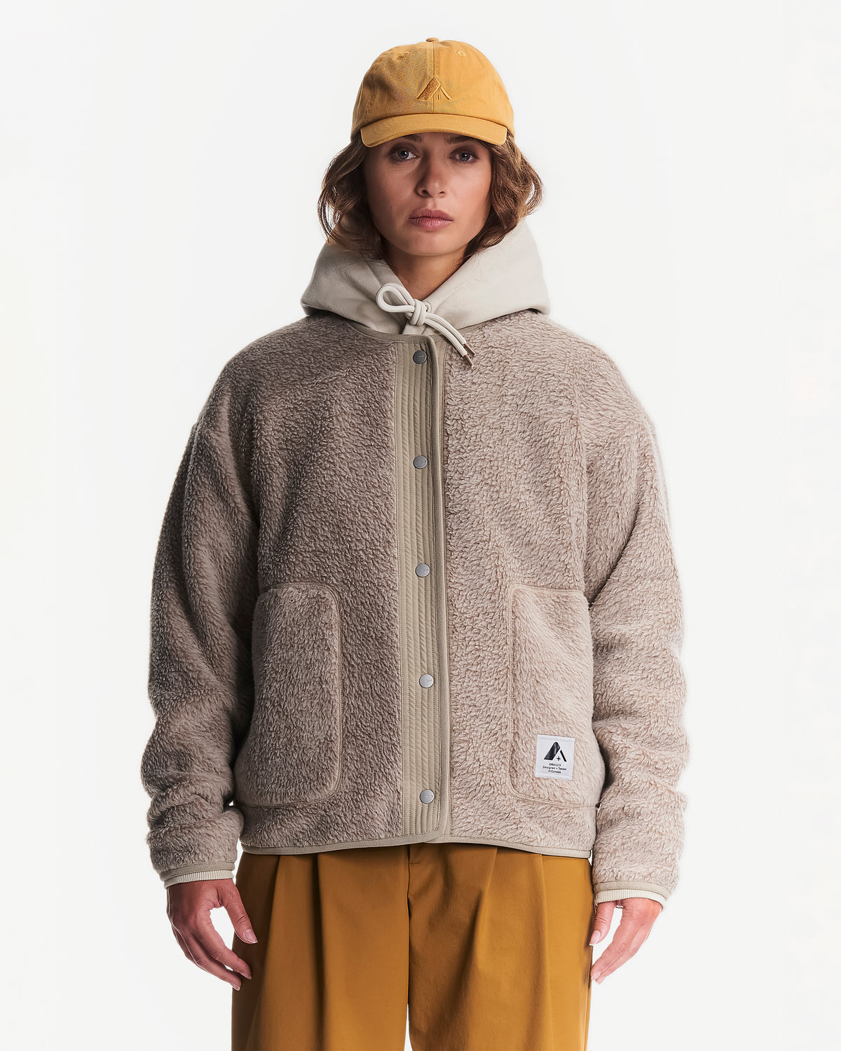 Cardigan Grizzly en polaire sherpa pour femmes
