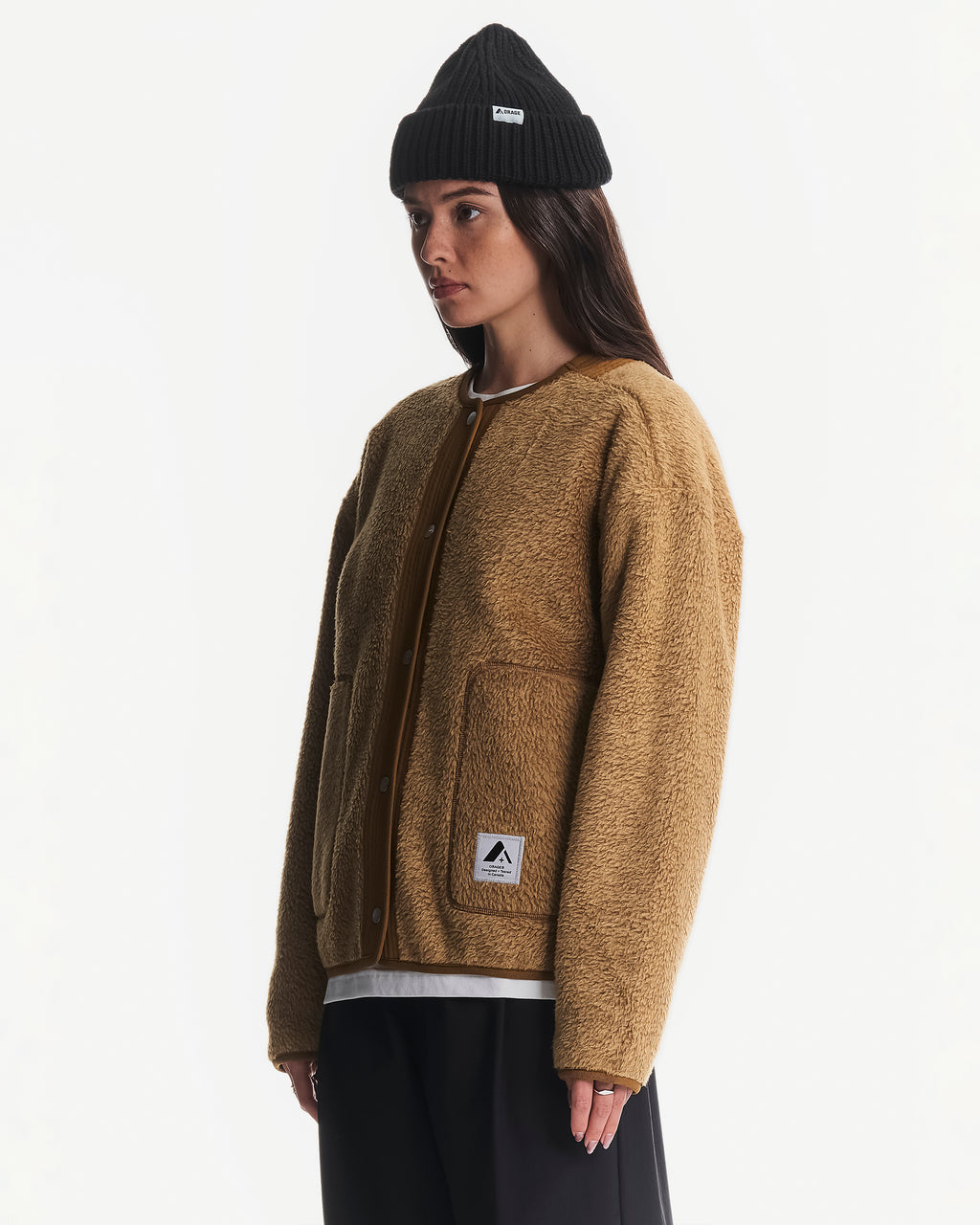Cardigan Grizzly en polaire sherpa pour femmes
