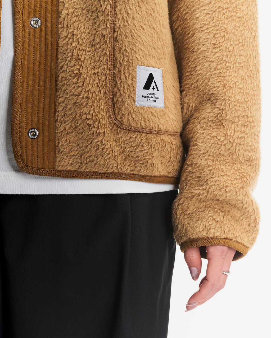 Cardigan Grizzly en polaire sherpa pour femmes